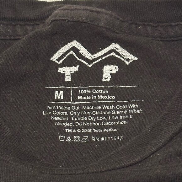 2016 Official Twin Peaks Shirt Sz M David Lynch Fire Walk With Me Laura Palmer - Picture 3 of 8